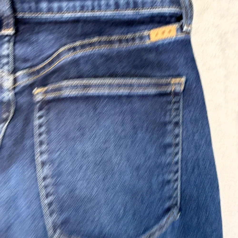 AYR The Pop High Rise Straight Leg Jeans Dark Wash Blue 27S E2568 Made in LA